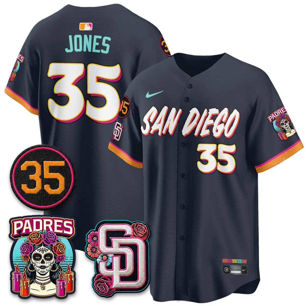SD 2026 City Connect Vapor Premier Limited Jersey - All Stitched V2 by San Diego Padres