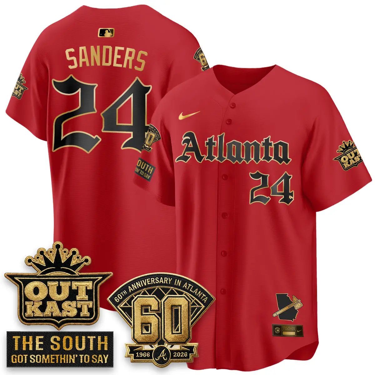 Atlanta Braves 2026 Gothic Edition Vapor Limited Jersey - All Stitched by Atlanta Braves