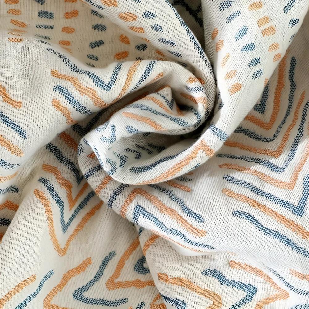 Reversible Chic Cotton Throw Blanket by Casa & Beyond