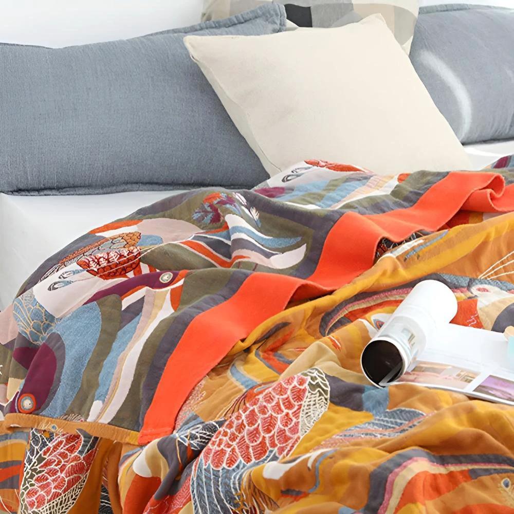 Toucan Bird Cotton Throw by Casa & Beyond