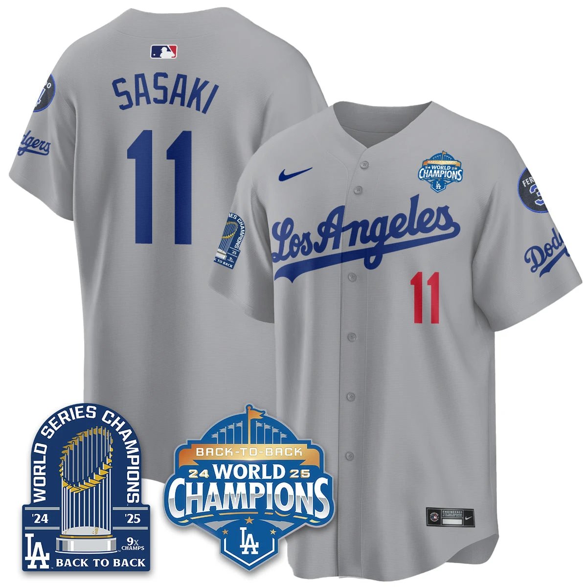 LAD Alternate Vapor Limited Jersey - 9x Champs - All Stitched by Los Angeles Dodgers