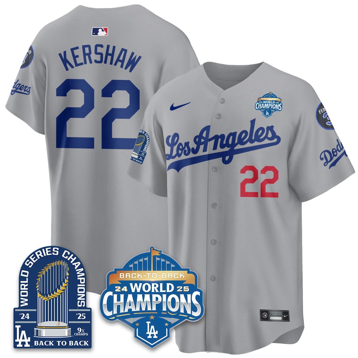LAD Alternate Vapor Limited Jersey - 9x Champs - All Stitched by Los Angeles Dodgers