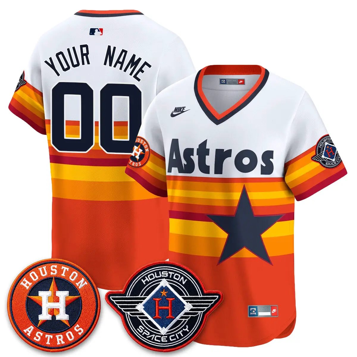 HOU 2026 Space City Vapor Limited Custom Jersey - All Stitched by Houston Astros