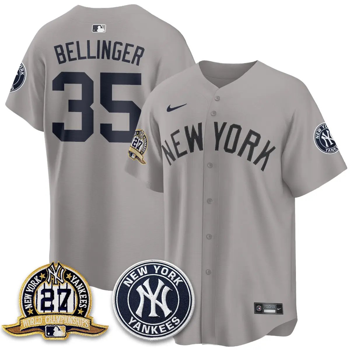 New York Yankees Alternate Jersey - All Stitched by New York Yankees