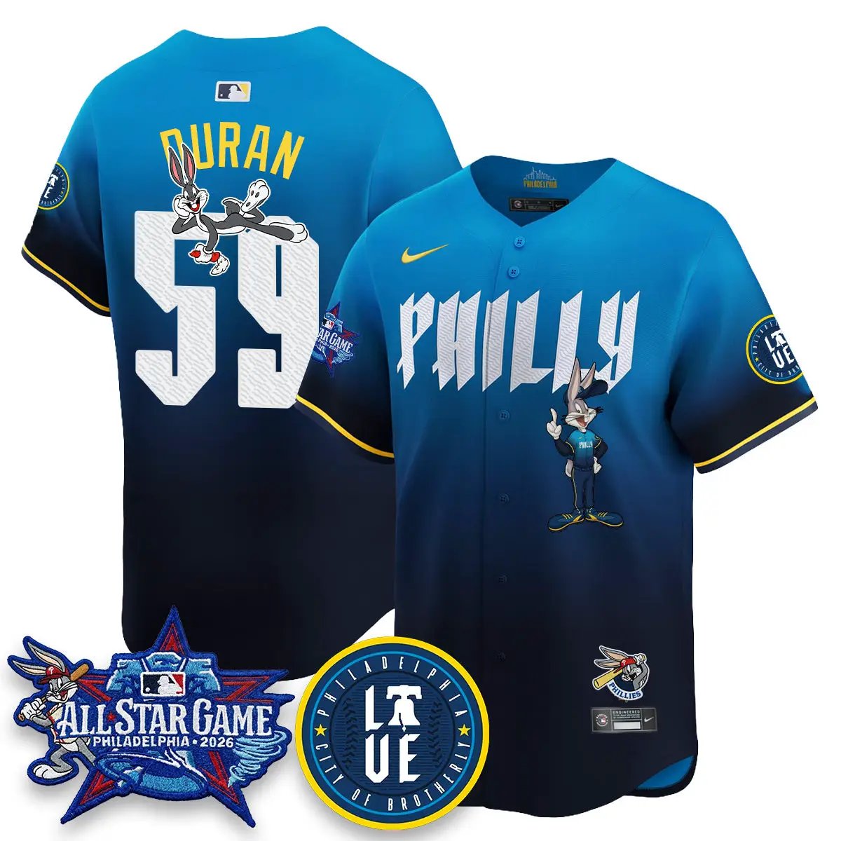 Philadelphia Phillies x Bunny Vapor Premier Limited Jersey - Stitched by Philadelphia Phillies