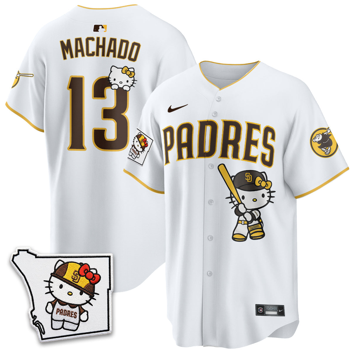 San Diego Padres x Meow KT Vapor Limited Jersey - All Stitched V2 by San Diego Padres