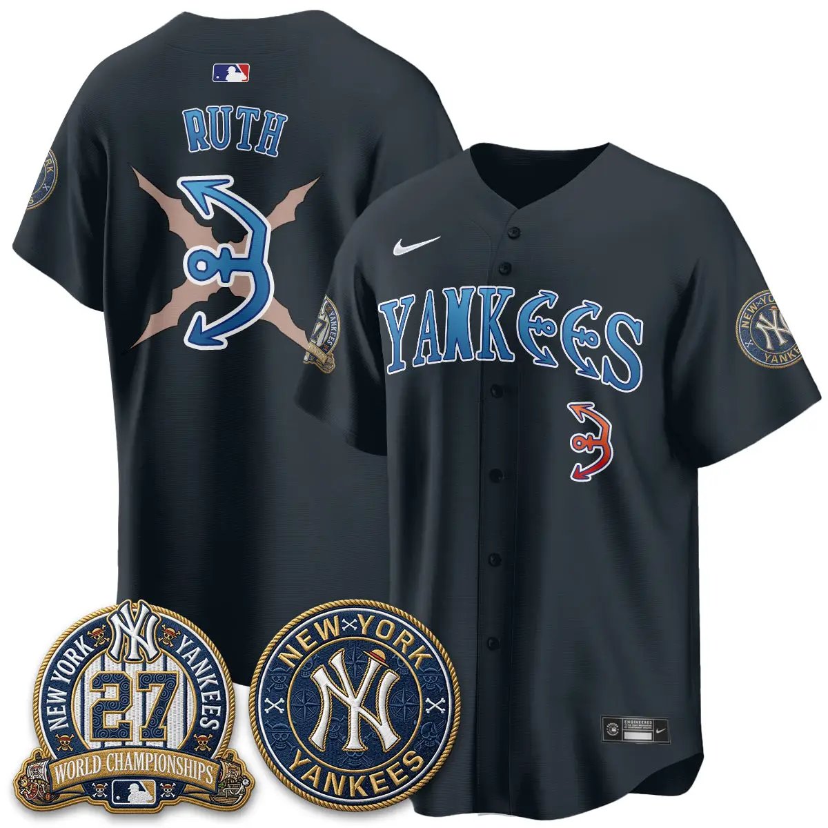 NYY x Japanese Cartoon Limited Jersey - Stitched by New York Yankees