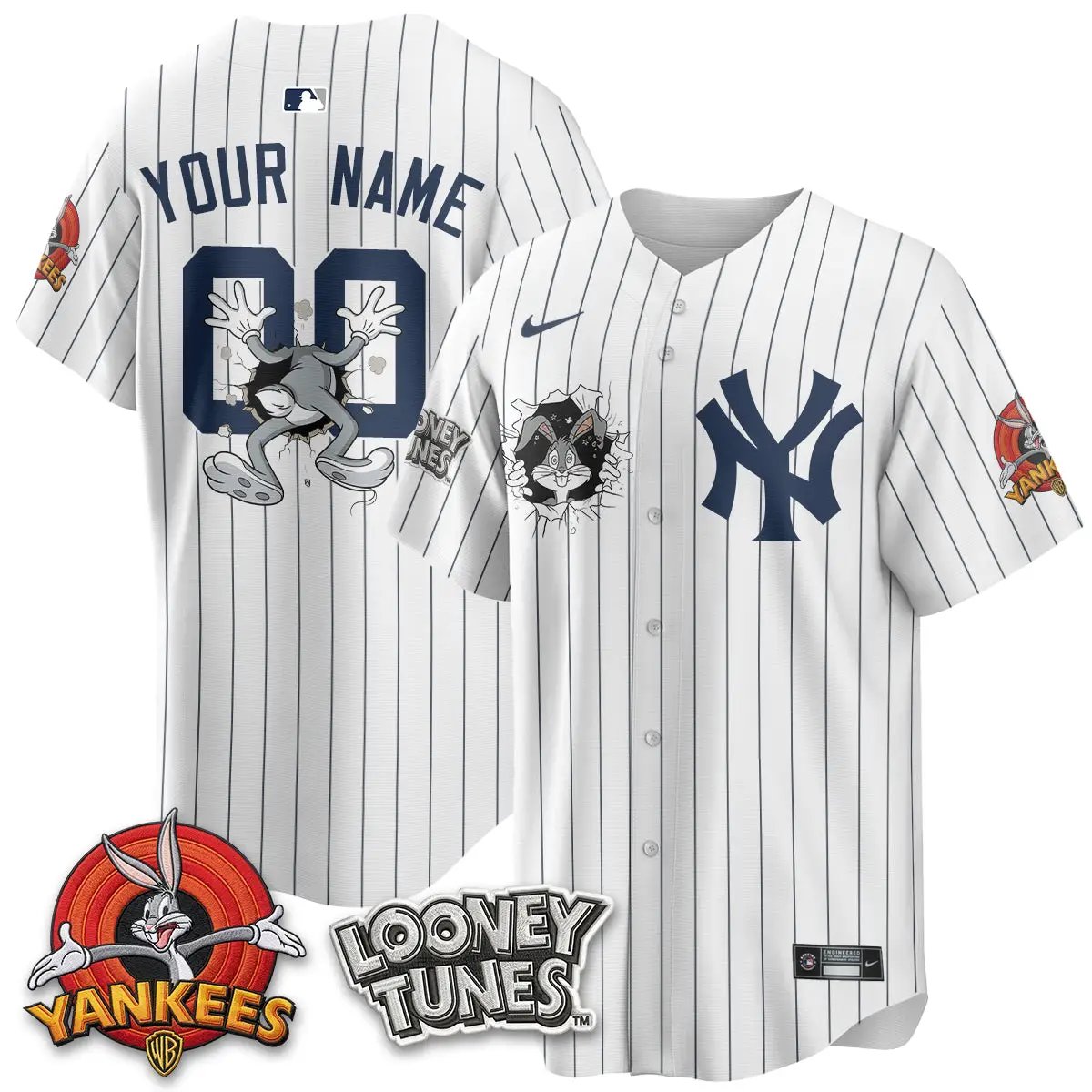 NYY x Bunny Vapor Limited Custom Jersey V3- Printed by New York Yankees