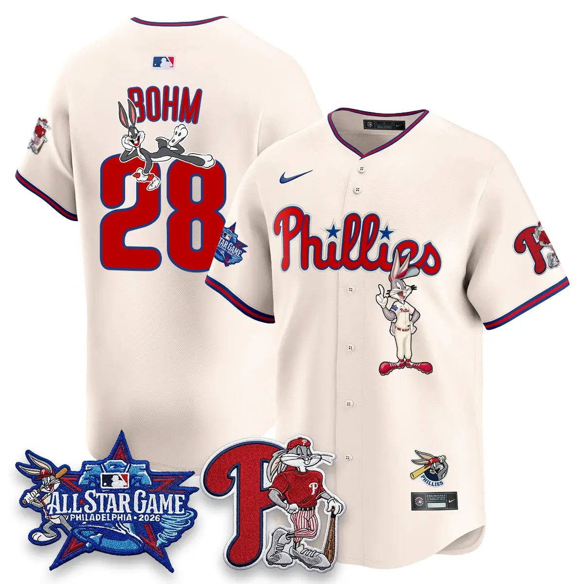 Philadelphia Phillies x Bunny Vapor Premier Limited Jersey - Stitched by Philadelphia Phillies