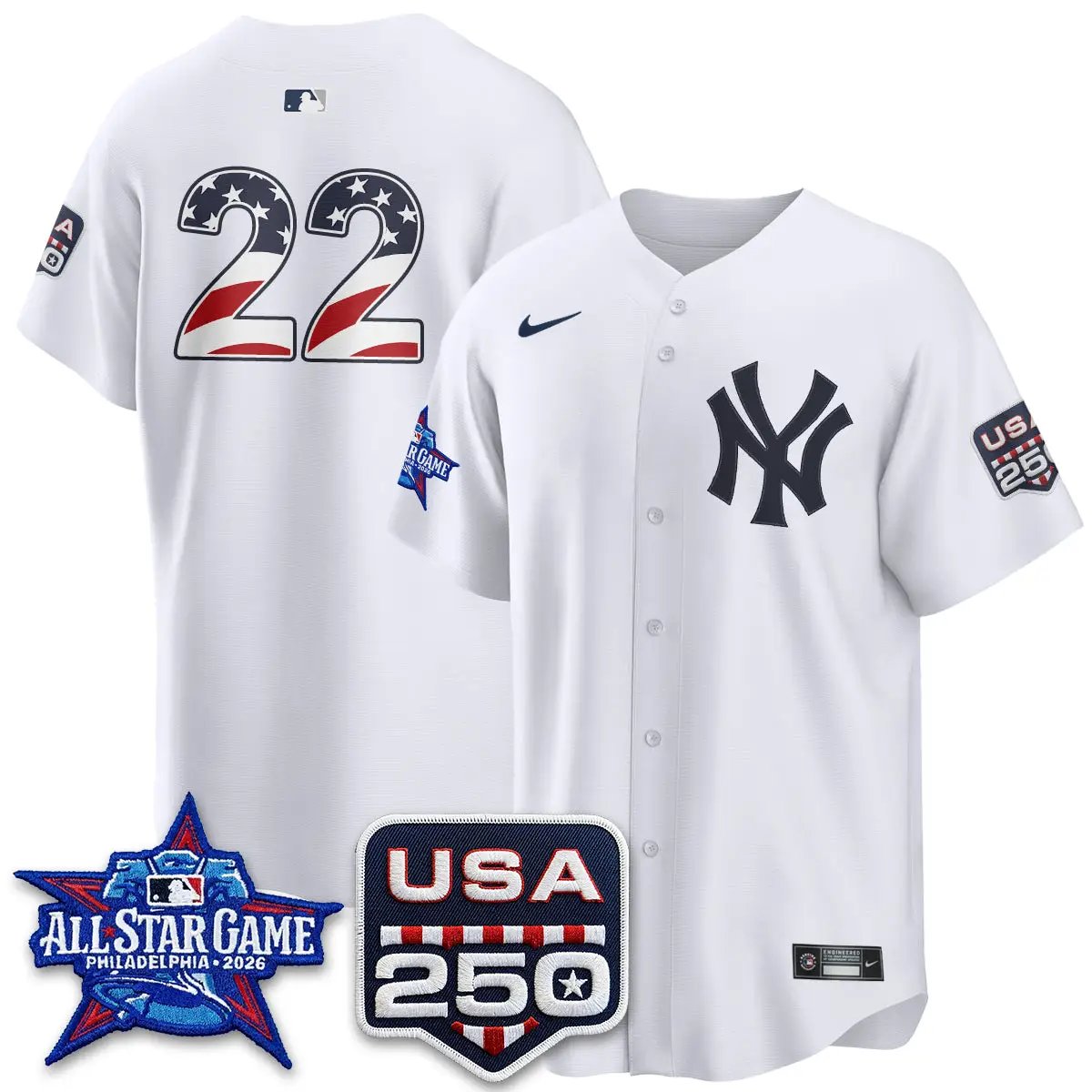 NYY 2026 All Star Edition Vapor Jersey - Stitched by New York Yankees