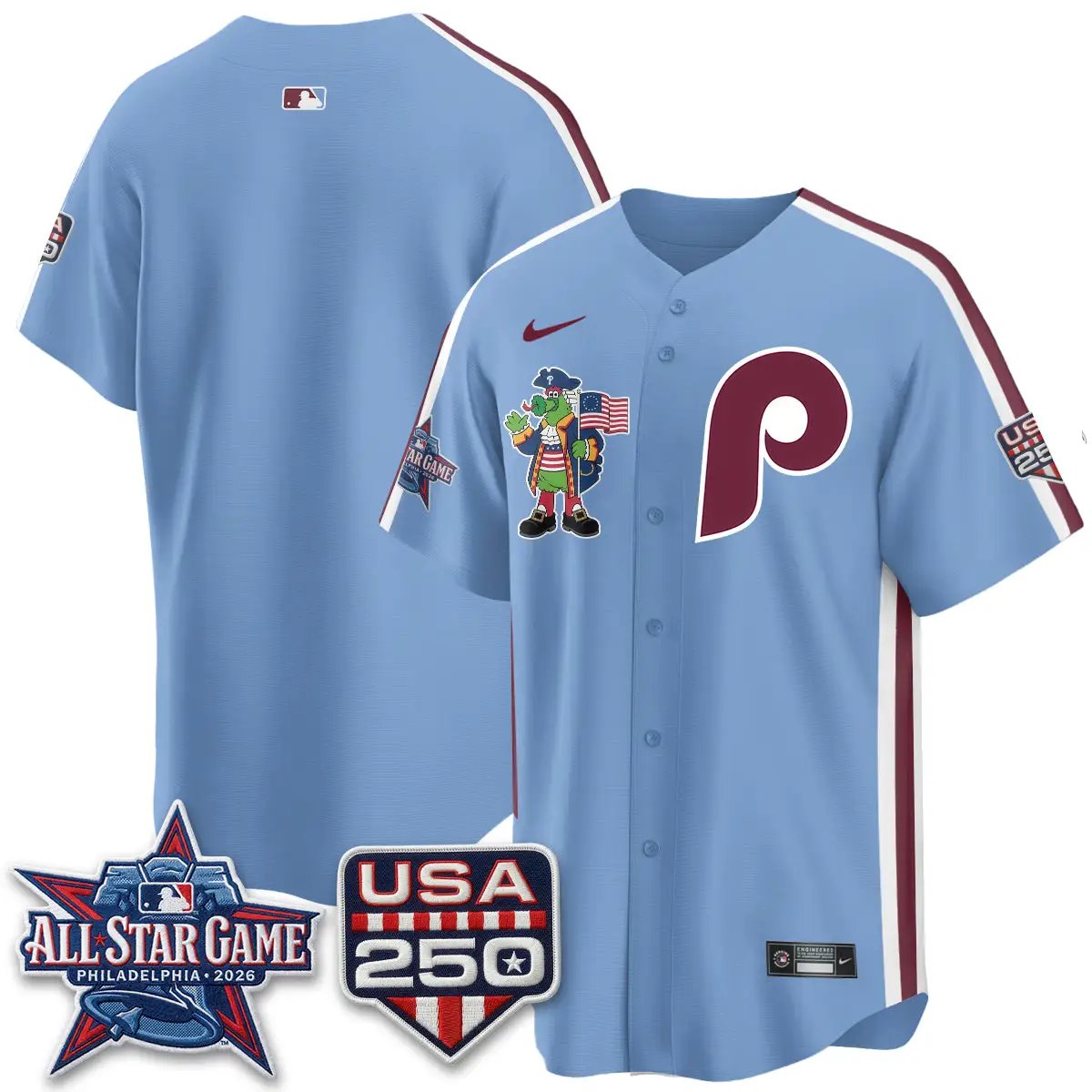 PHI 2026 All Star Phanatic Edition Vapor Jersey - Stitched by Philadelphia Phillies