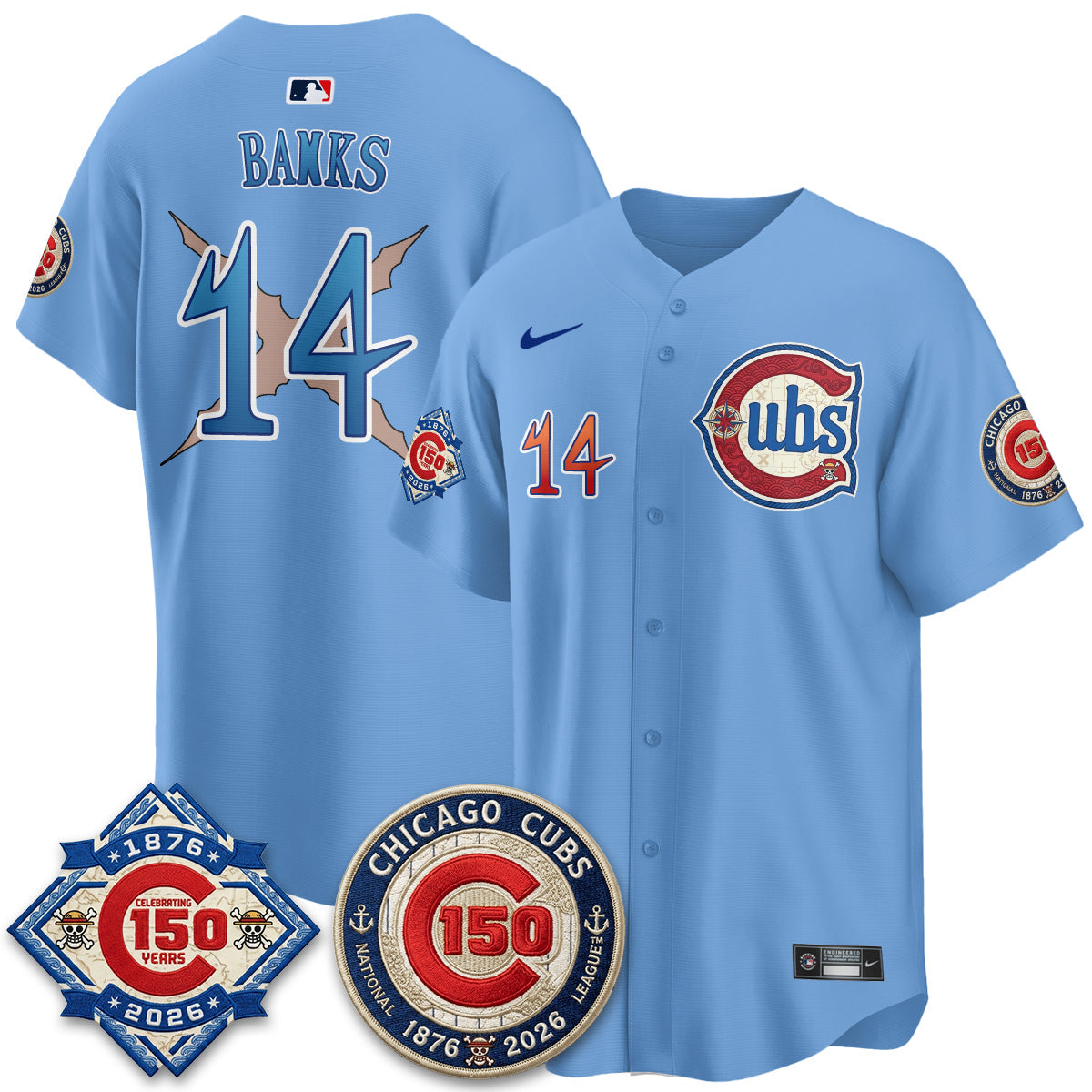 CHC x Japanese Cartoon Limited Jersey - Stitched by Chicago Cubs