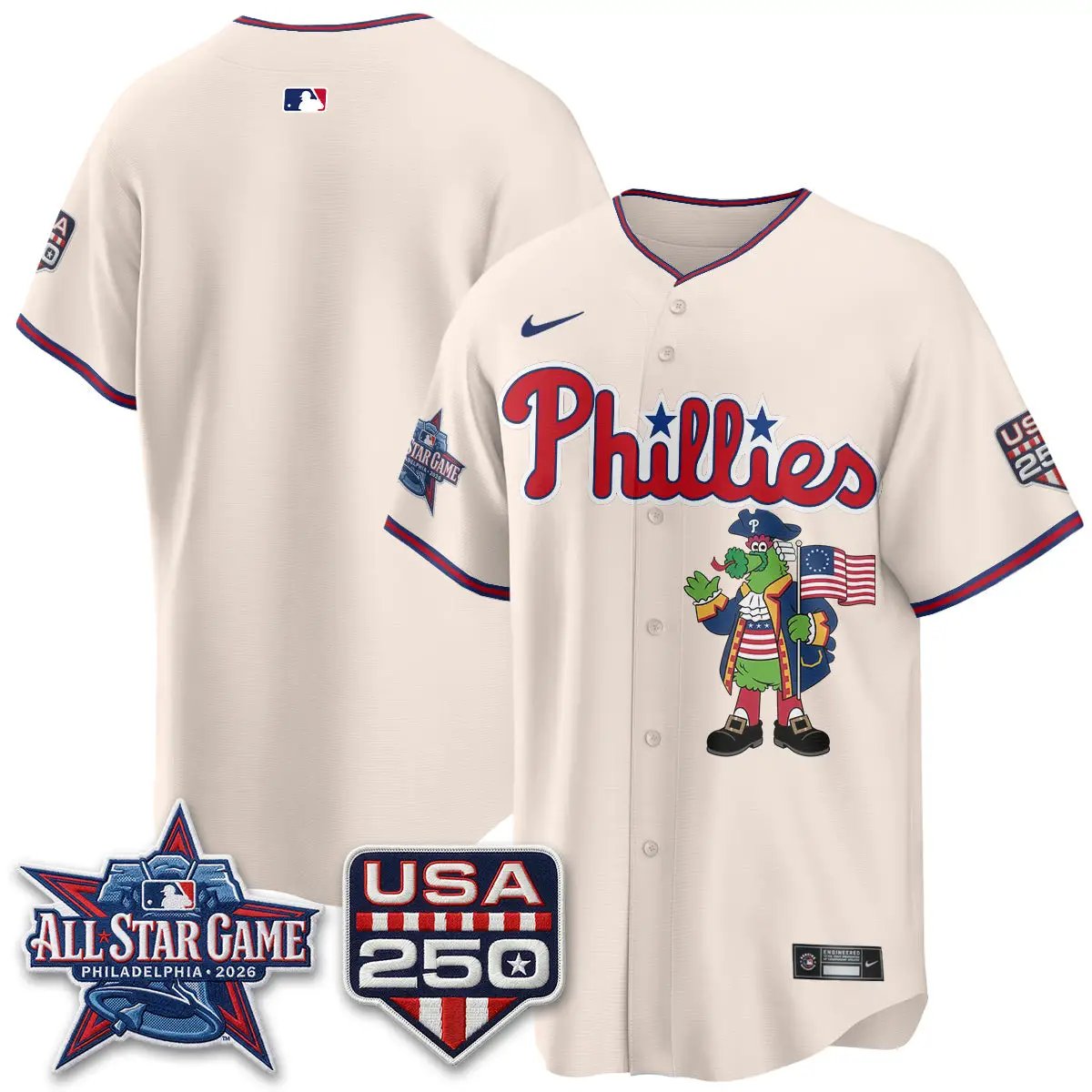 PHI 2026 All Star Phanatic Edition Vapor Jersey - Stitched by Philadelphia Phillies