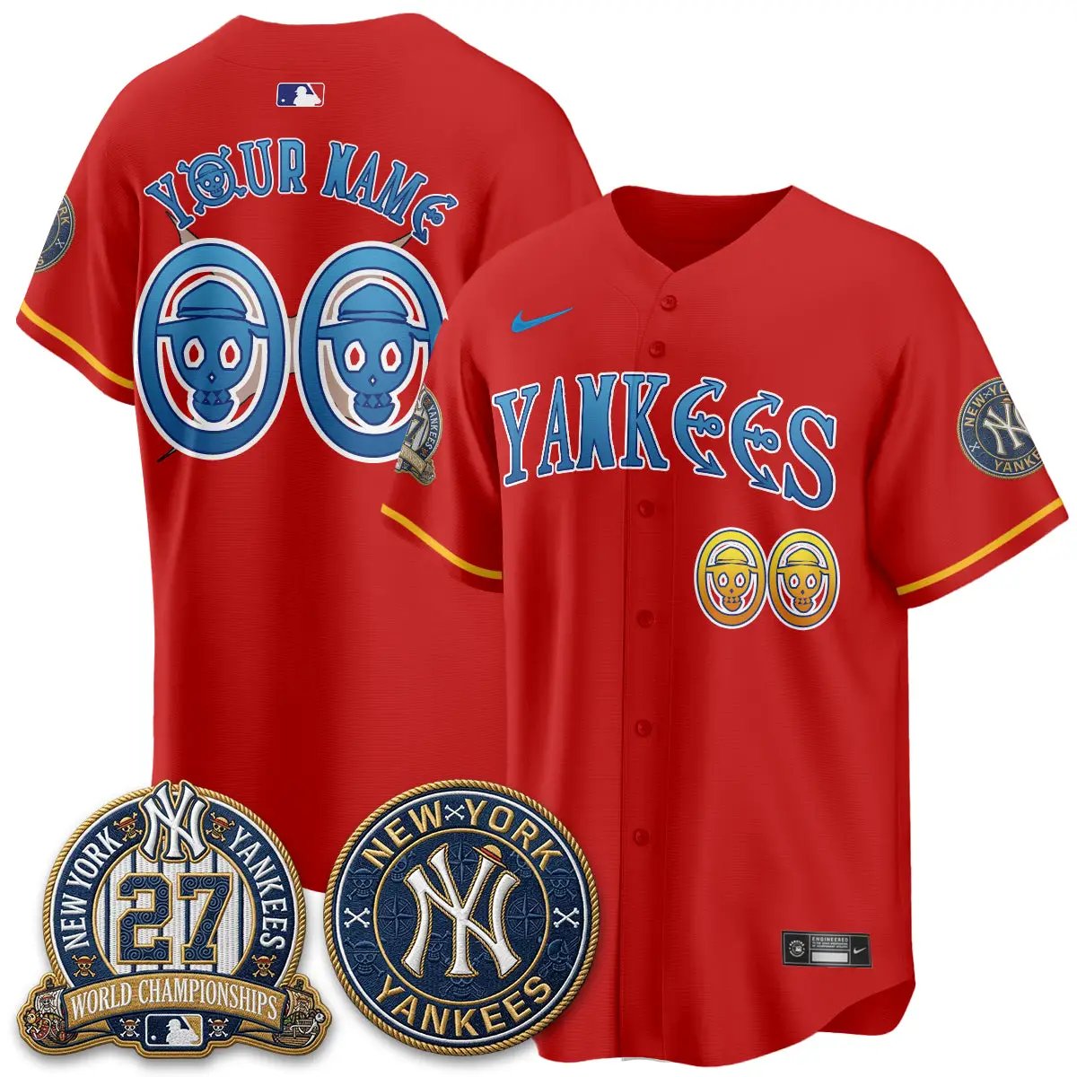 NYY x Japanese Cartoon Limited Custom Jersey - Stitched by New York Yankees