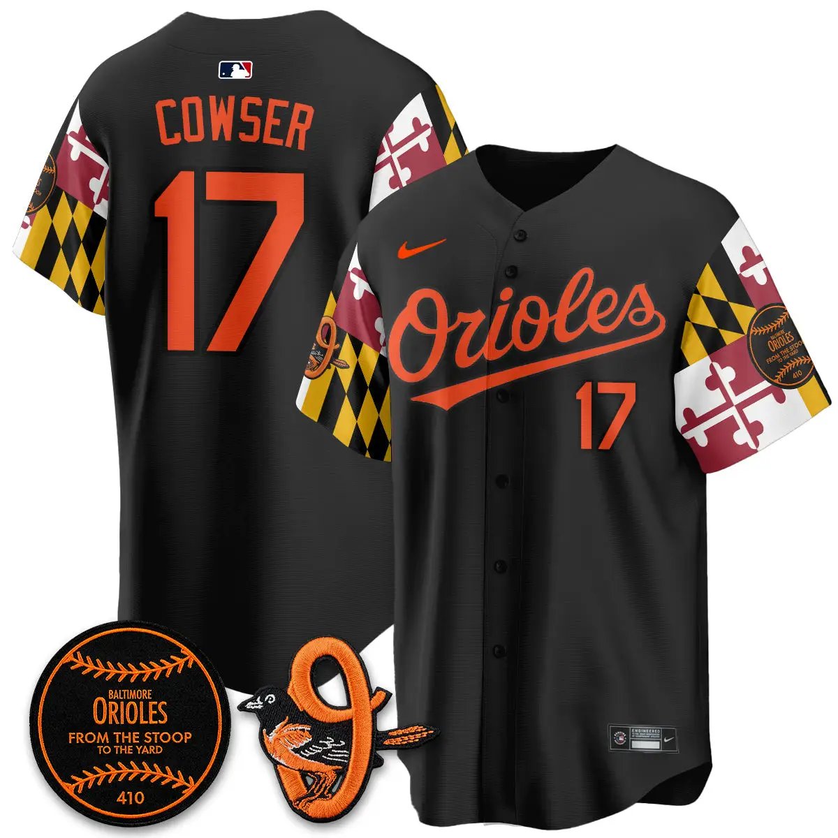 BAL 2026 x Maryland State Flag Vapor Jersey - All Stitched V2 by Baltimore Orioles