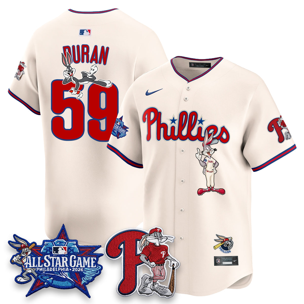 Philadelphia Phillies x Bunny Vapor Premier Limited Jersey - Stitched by Philadelphia Phillies