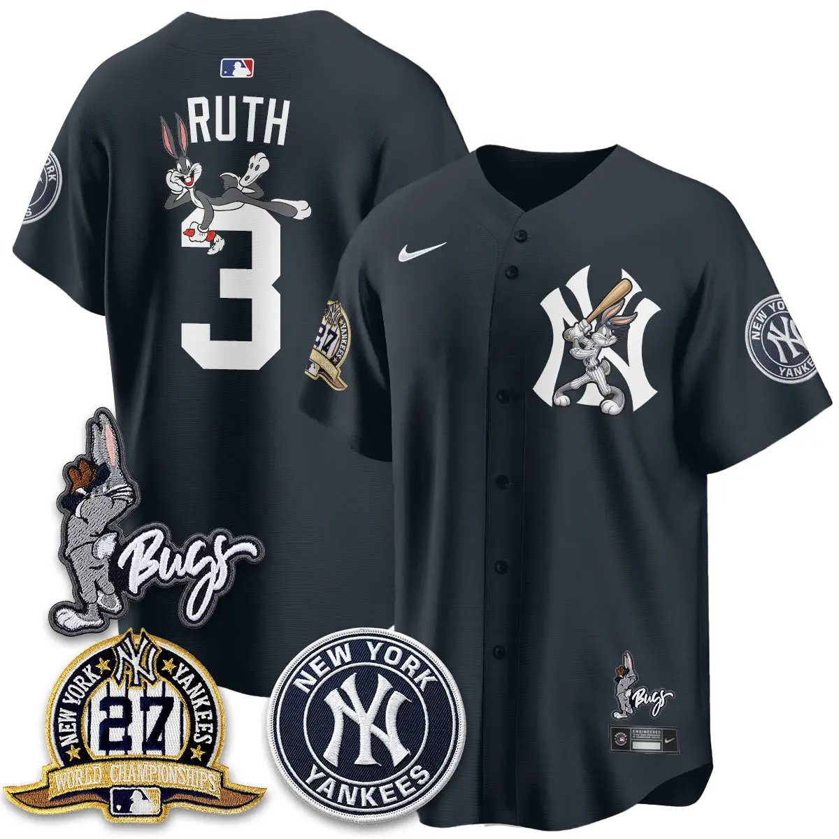 NYY Bunny Vapor Limited Jersey - All Stitched by New York Yankees