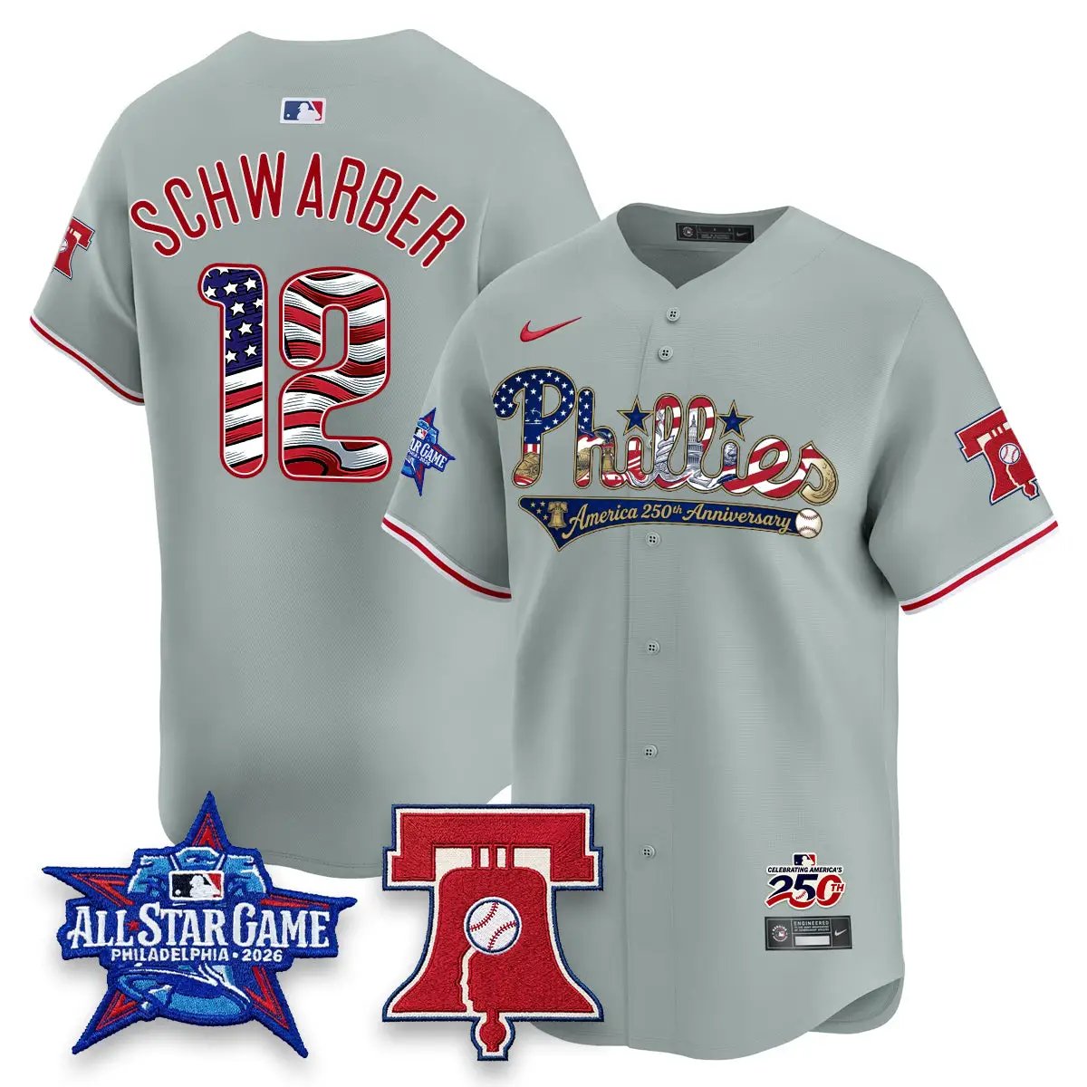 PHI 2026 USA 250 All Star Game Blue Edition - Stitched by Philadelphia Phillies