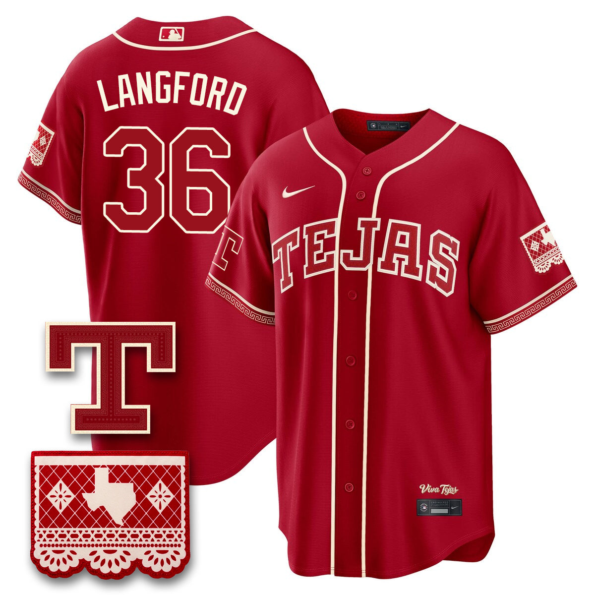 TEX 2026 City Connect Vapor Jersey - All Stitched by Texas Rangers