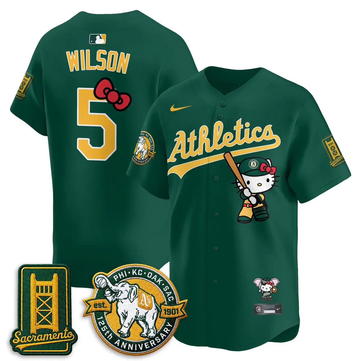 Oakland Athletics x Meow KT 2026 Vapor Limited Jersey - Stitched by Oakland Athletics