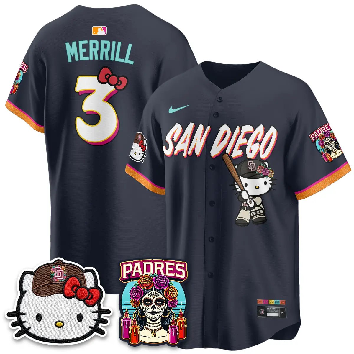 SD 2026 City Connect x Meow KT Vapor Limited Jersey - All Stitched by San Diego Padres