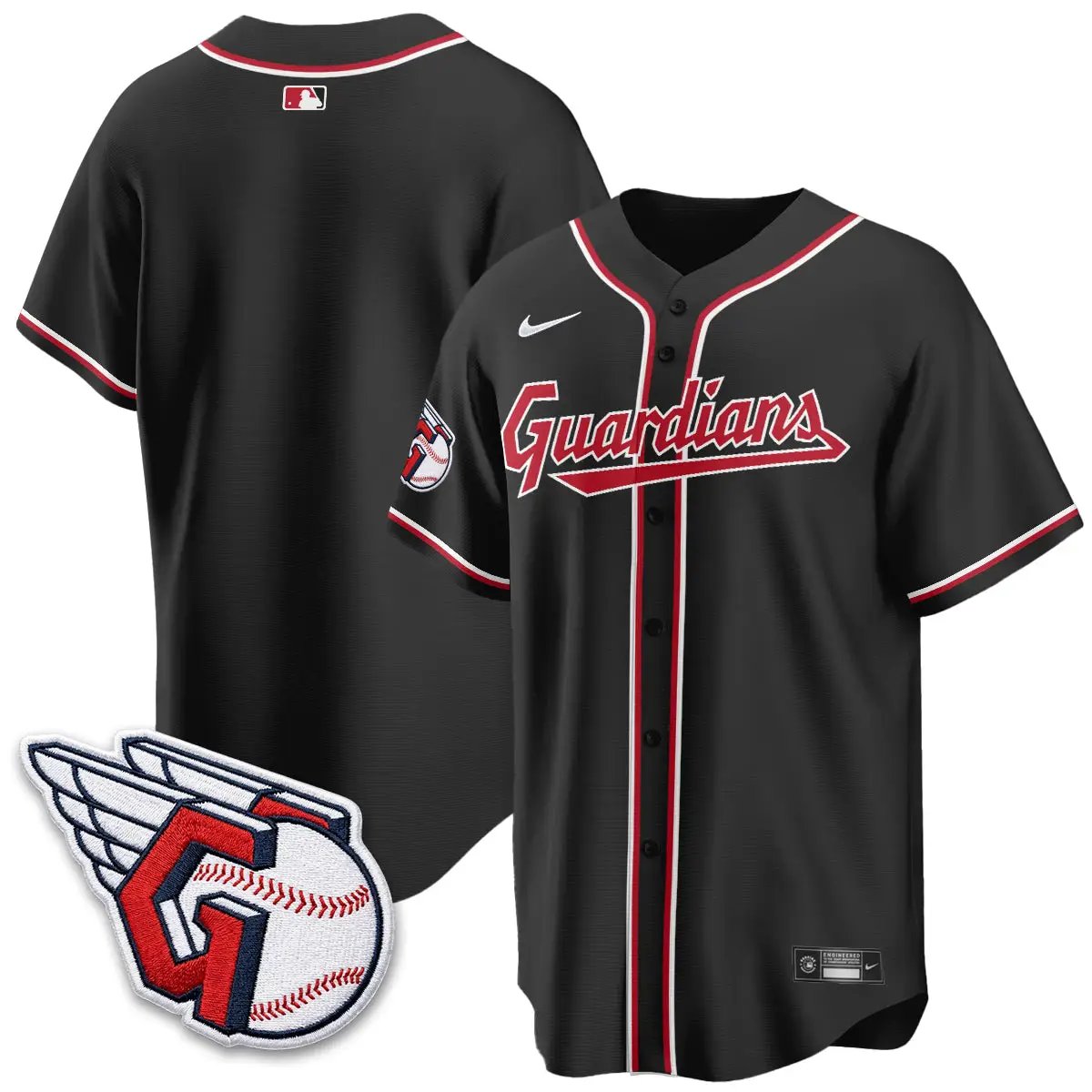 CLE 2026 Black Out Style Limited Vapor Jersey - All Stitched by Cleveland Guardians