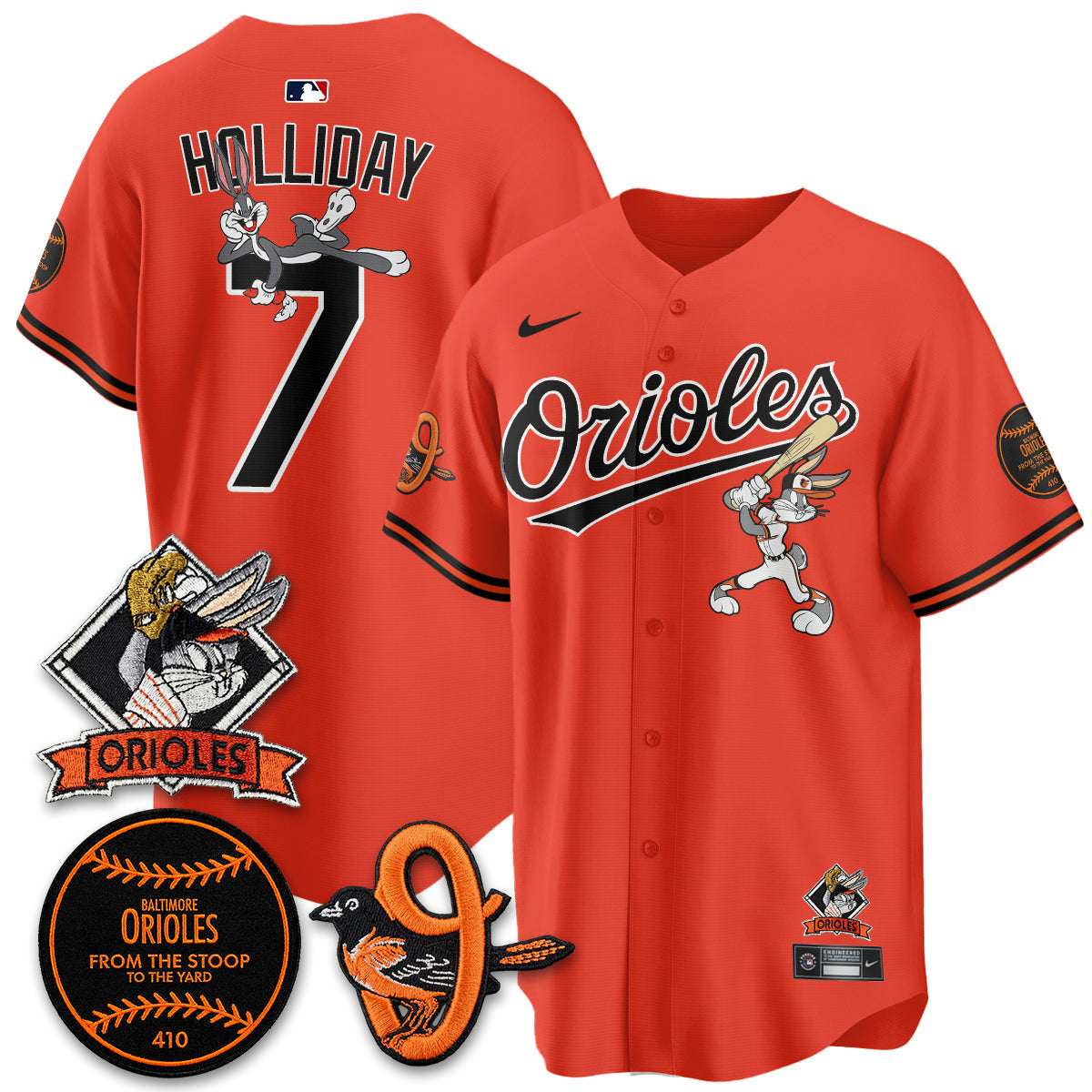 BAL x Bunny Vapor Premier Limited Jersey - Stitched by Baltimore Orioles