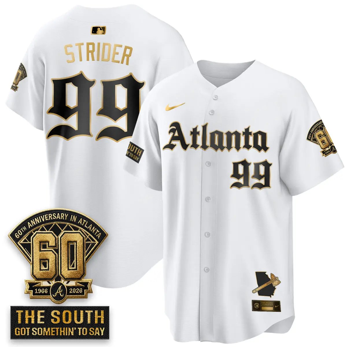 ATL 2026 Gothic Edition Vapor Limited Jersey - All Stitched V2 by Atlanta Braves