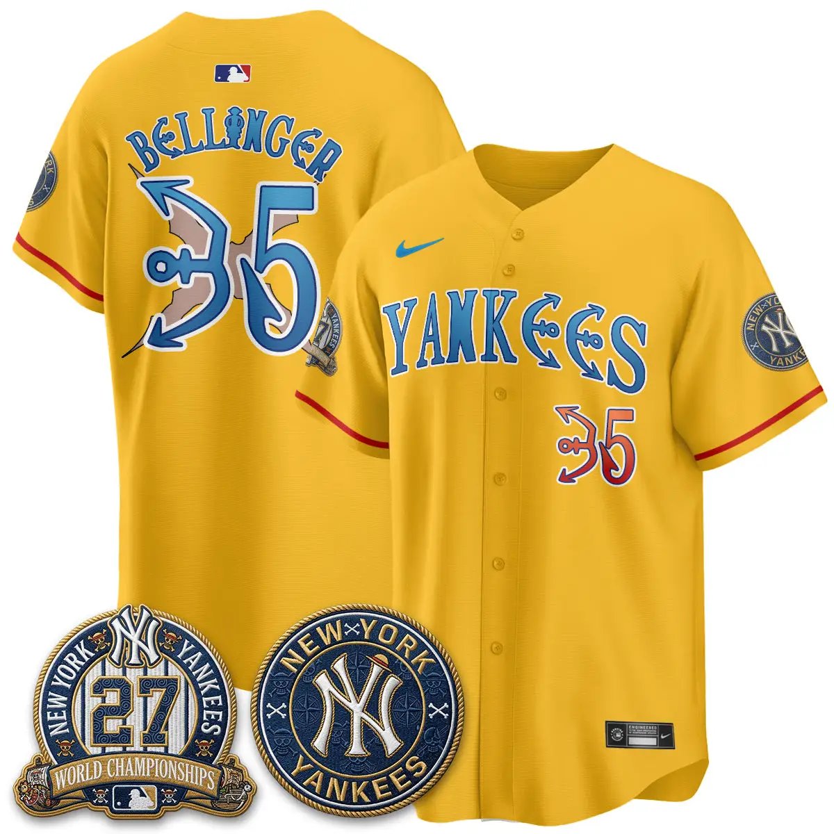 NYY x Japanese Cartoon Limited Jersey - Stitched by New York Yankees