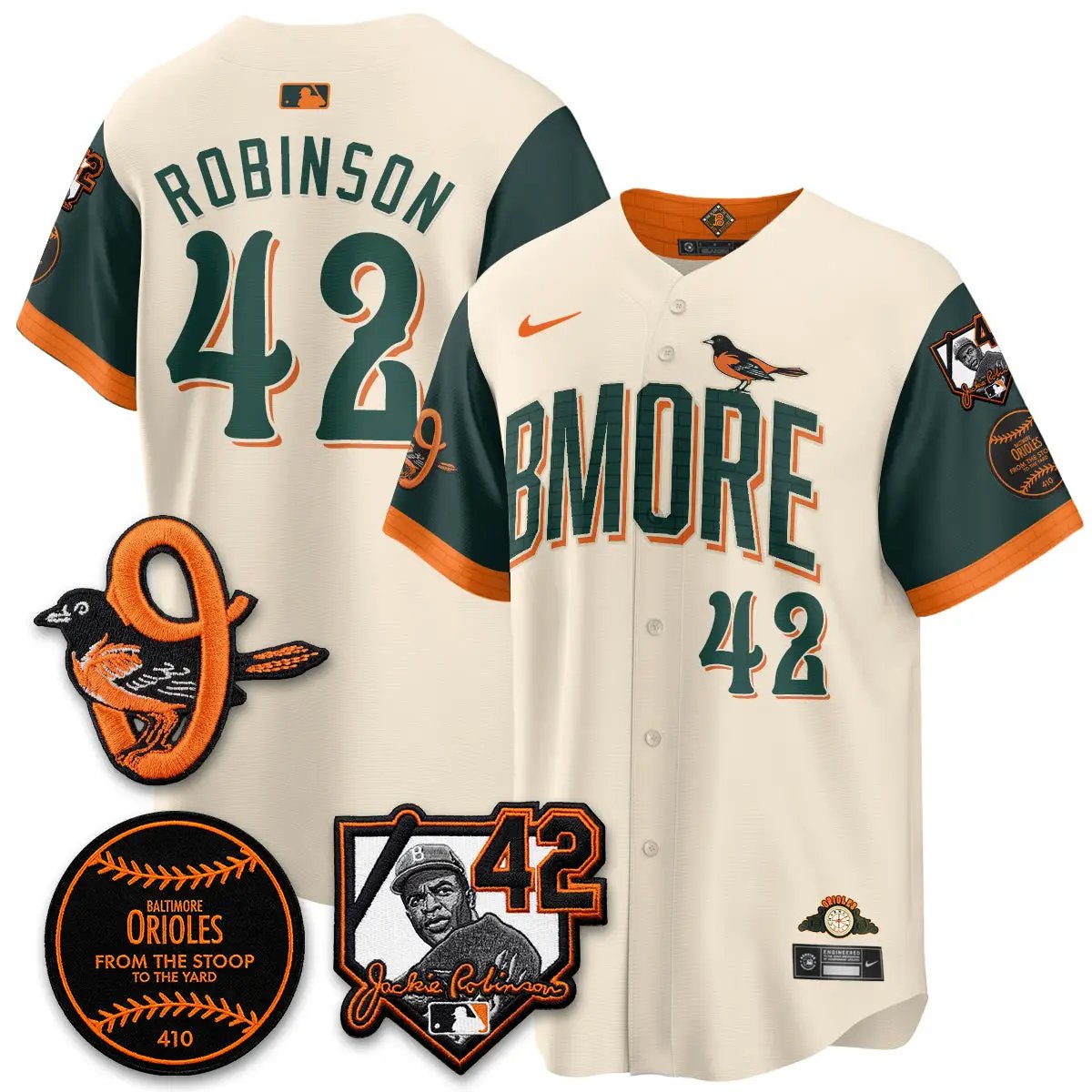 Baltimore Orioles 2026 Jackie Robinson Day Vapor Limited Jersey - All Stitched by Baltimore Orioles