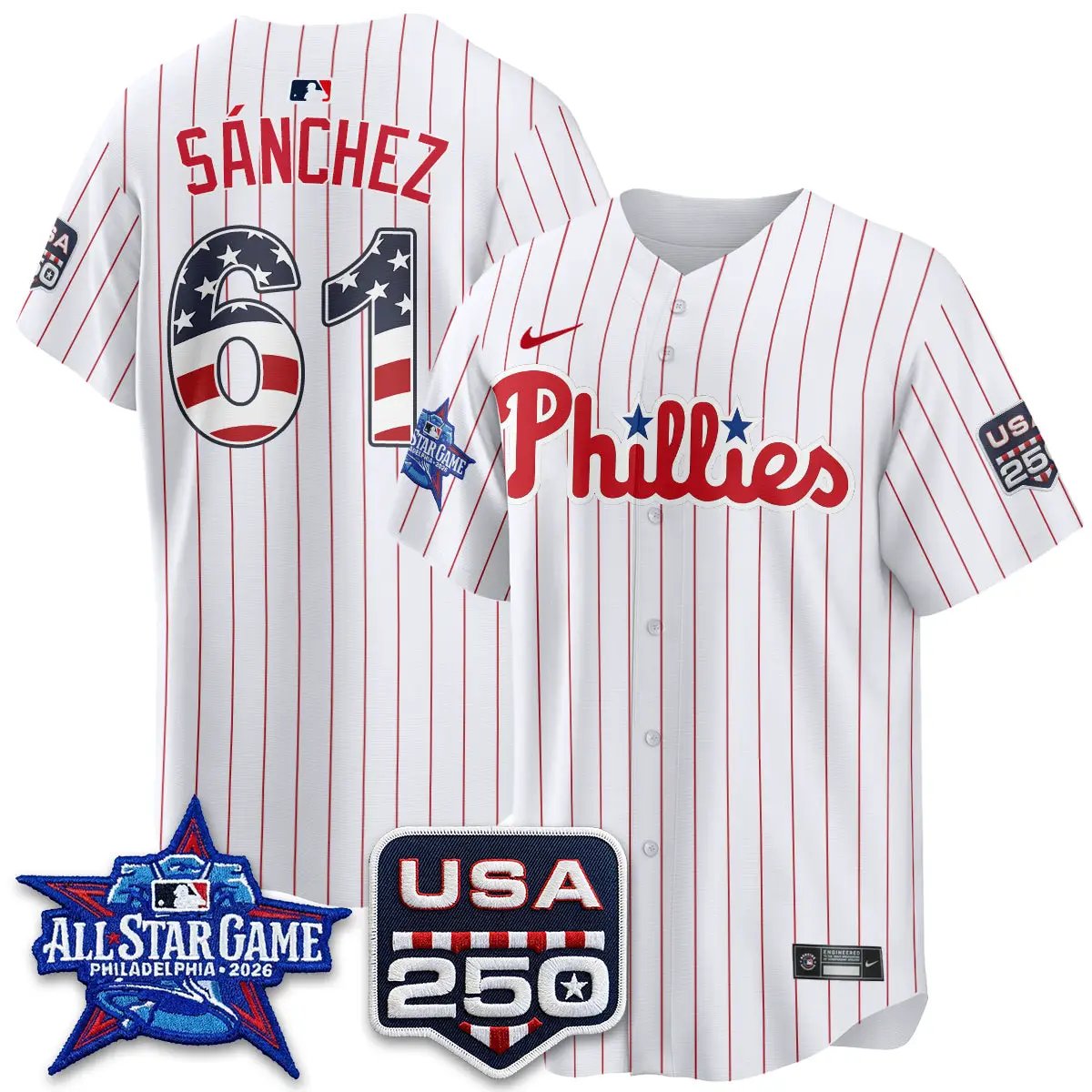 PHI 2026 All Star Edition Vapor Jersey - Stitched by Philadelphia Phillies