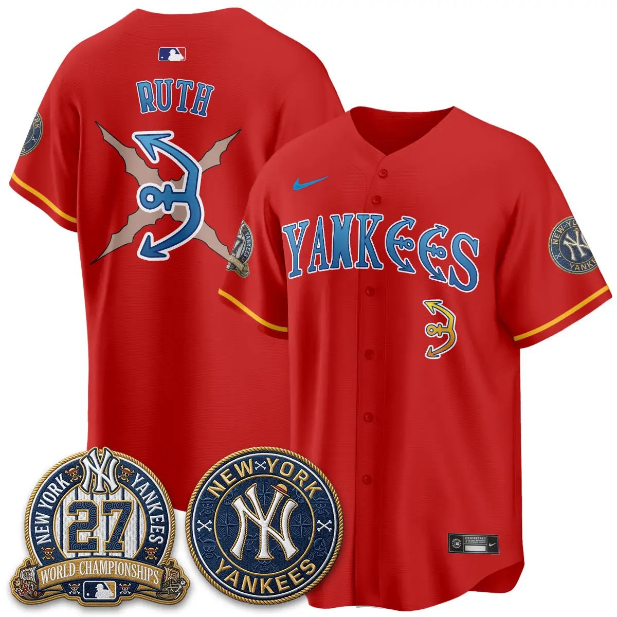 NYY x Japanese Cartoon Limited Jersey - Stitched by New York Yankees