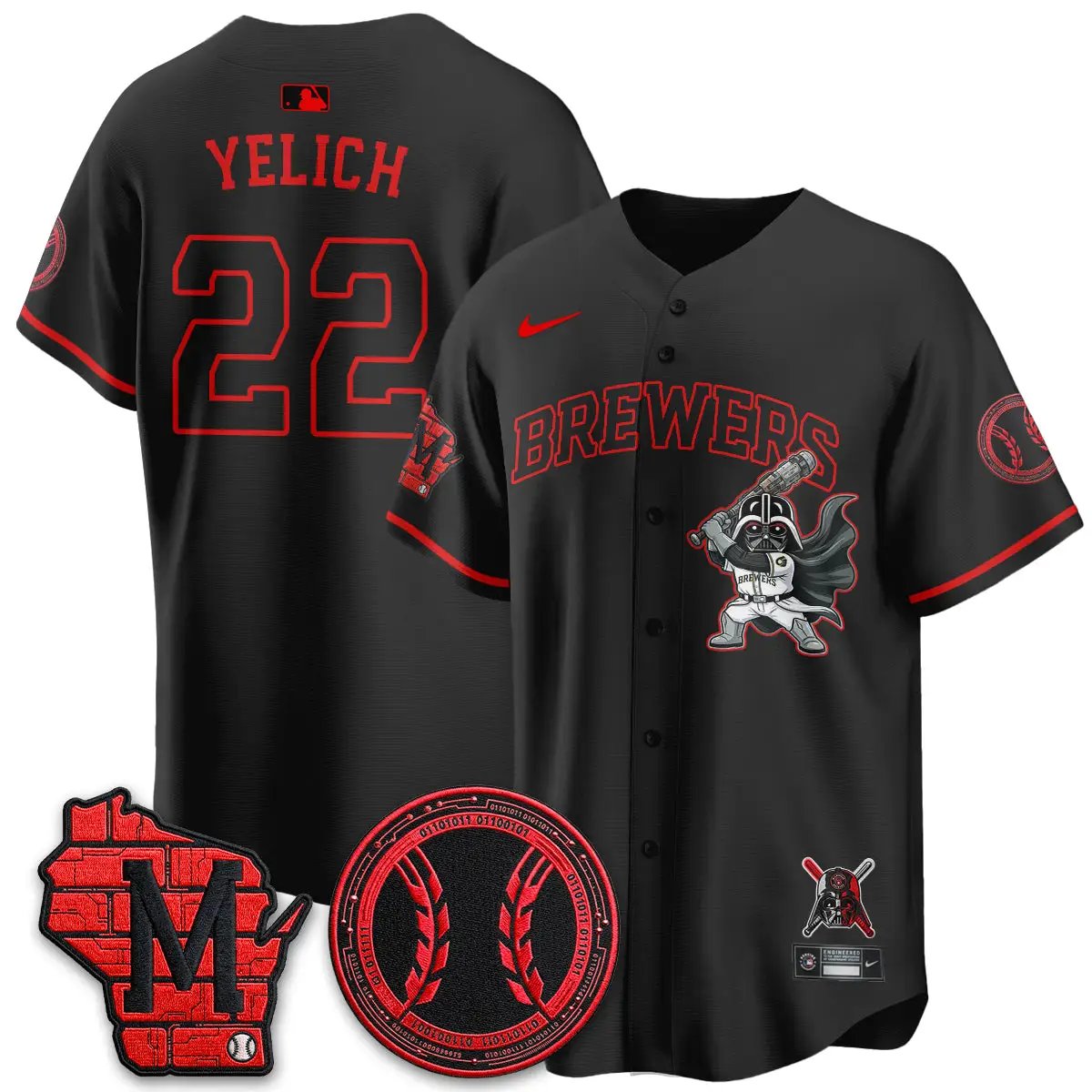 MIL x SW Limited Jersey - Stitched by Milwaukee Brewers