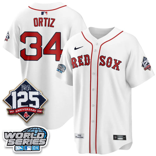 BOS Throwback 2004 Vapor Jersey - Stitched by Boston Red Sox