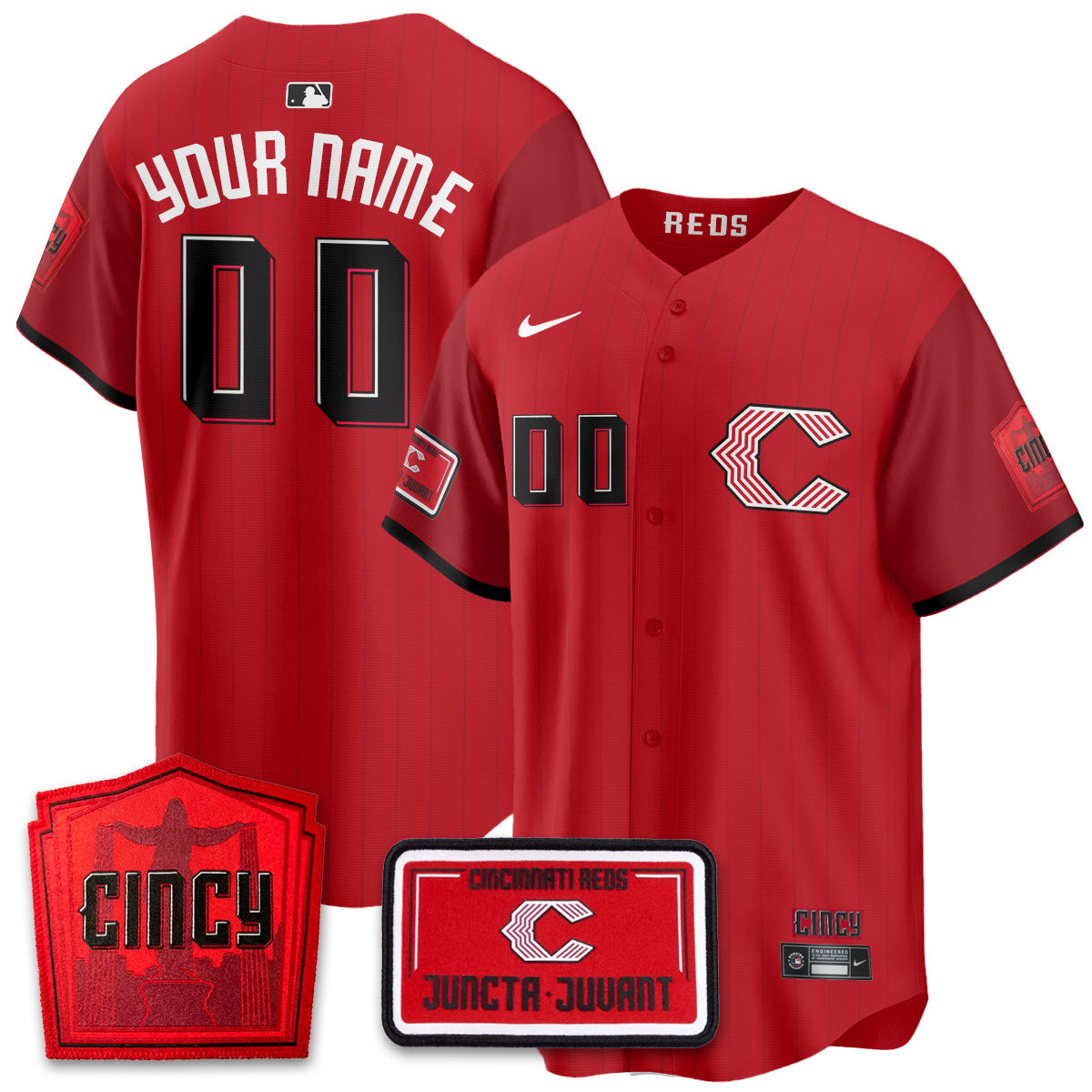 CIN 2026 City Connect Limited Premier Vapor Custom Jersey - All Stitched by Cincinnati Reds