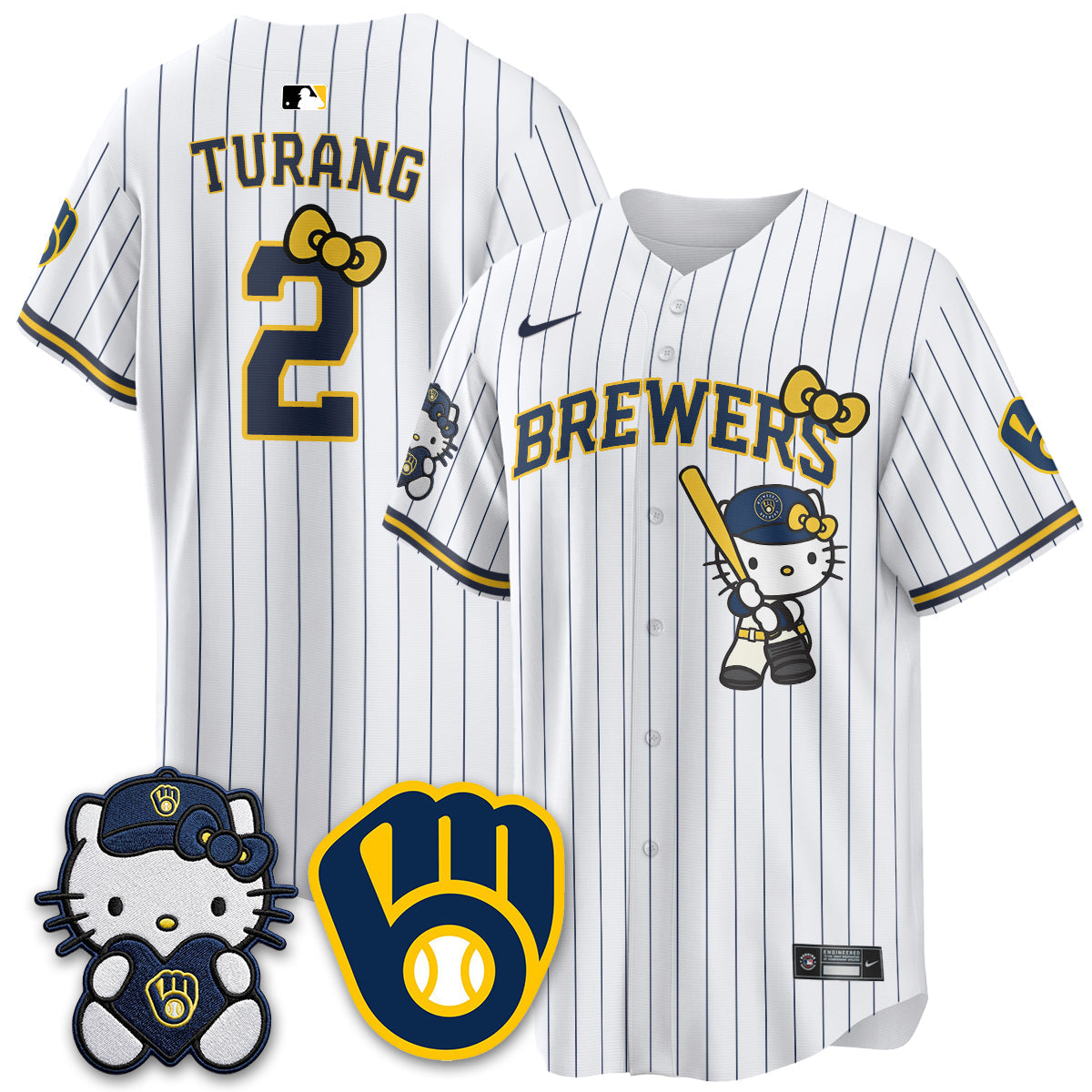 Milwaukee Brewers Meow KT Night Vapor Limited Jersey - All Stitched by Milwaukee Brewers