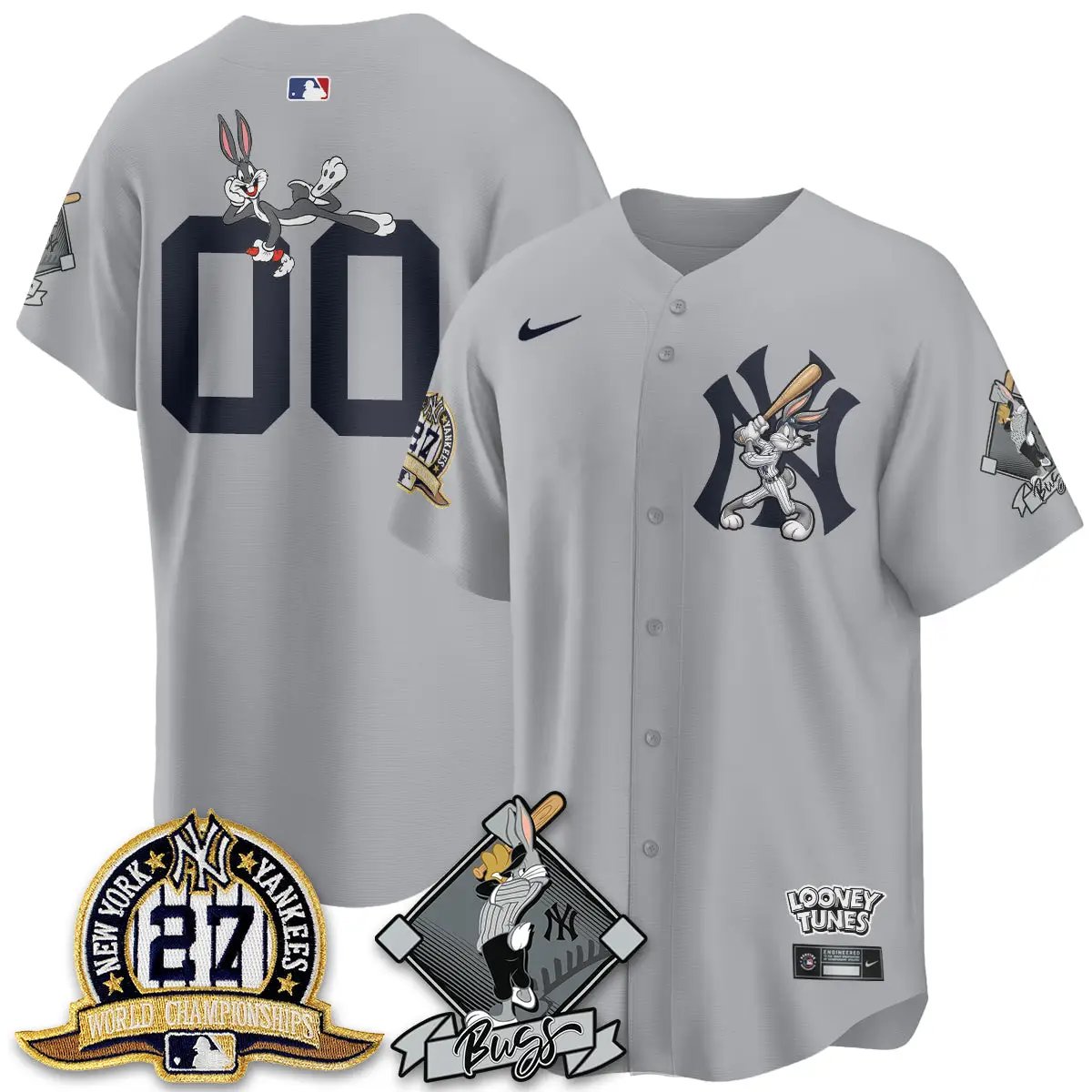 NYY Bunny Vapor Limited Custom Jersey V2- Stitched by New York Yankees