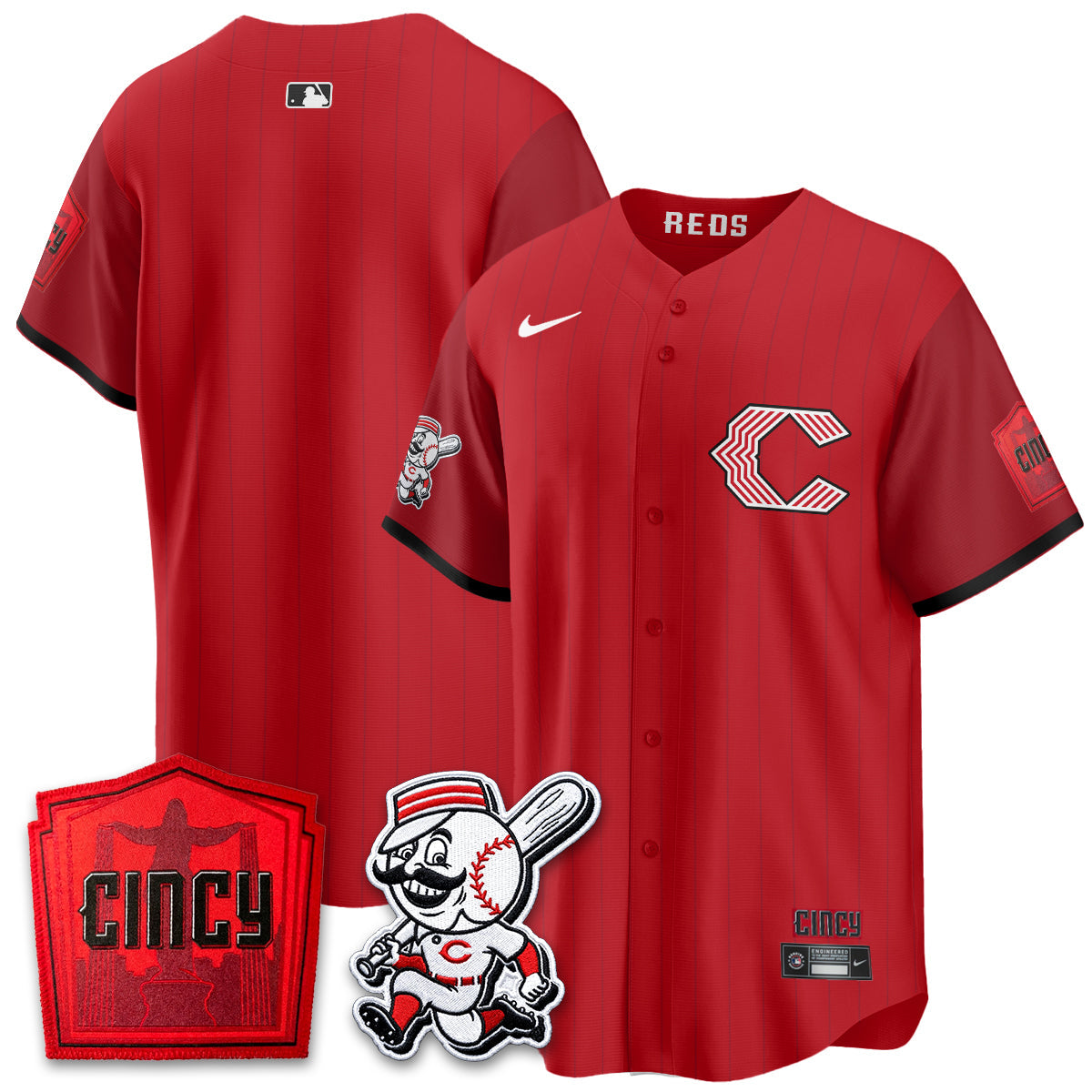 CIN 2026 City Connect Limited Premier Vapor Jersey - All Stitched by Cincinnati Reds