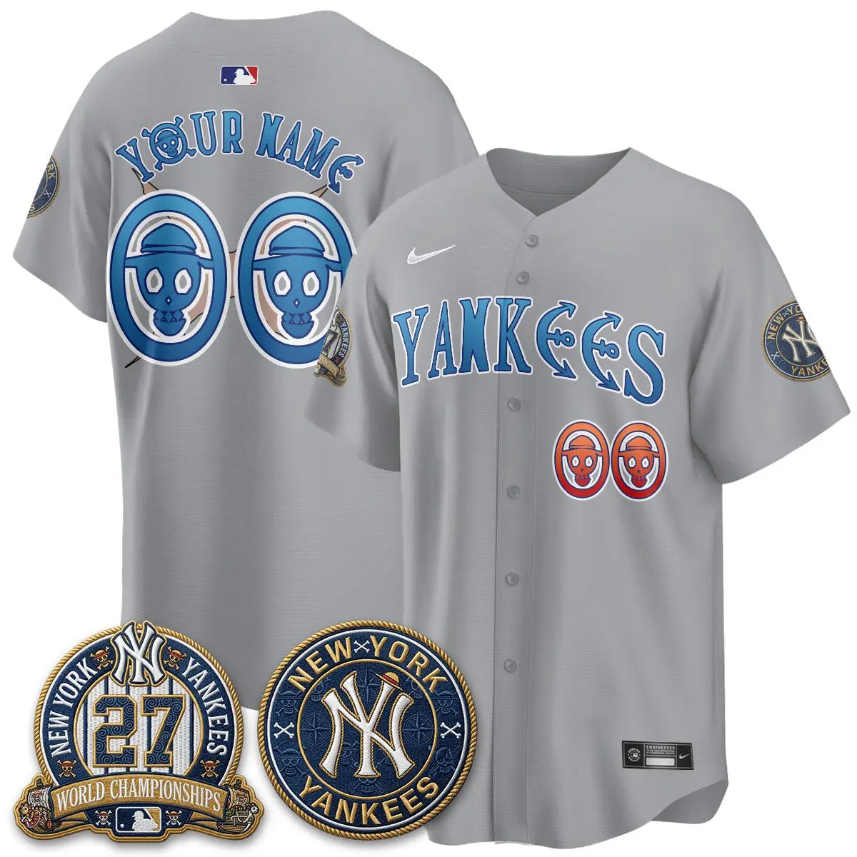 NYY x Japanese Cartoon Limited Custom Jersey - Stitched by New York Yankees