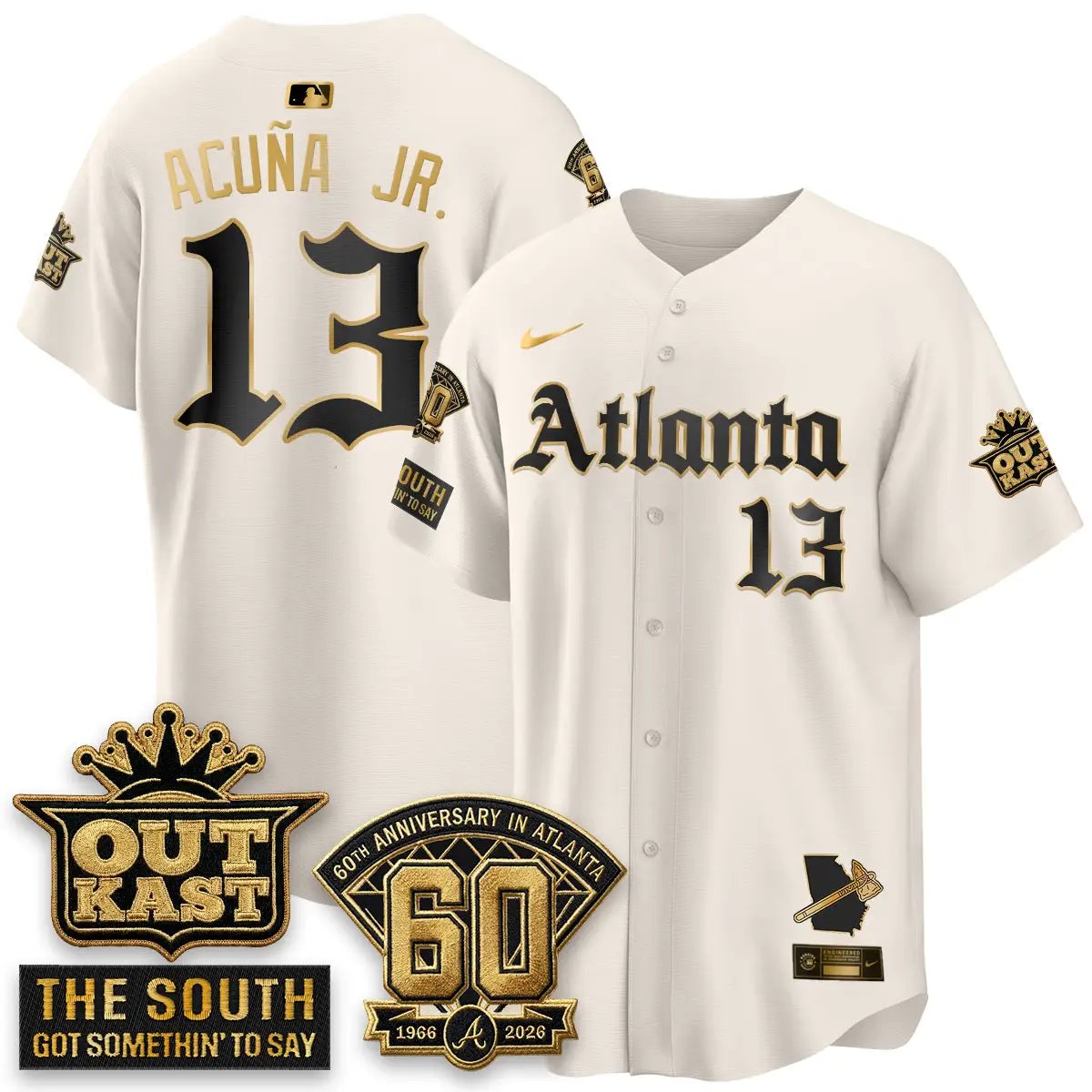 Atlanta Braves 2026 Gothic Edition Vapor Limited Jersey - All Stitched by Atlanta Braves