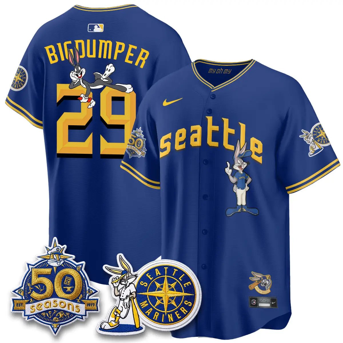 SEA x Bunny Vapor Premier Limited Jersey - Stitched by Seattle Mariners