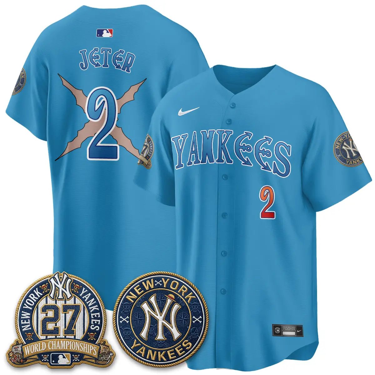 NYY x Japanese Cartoon Limited Jersey - Stitched by New York Yankees