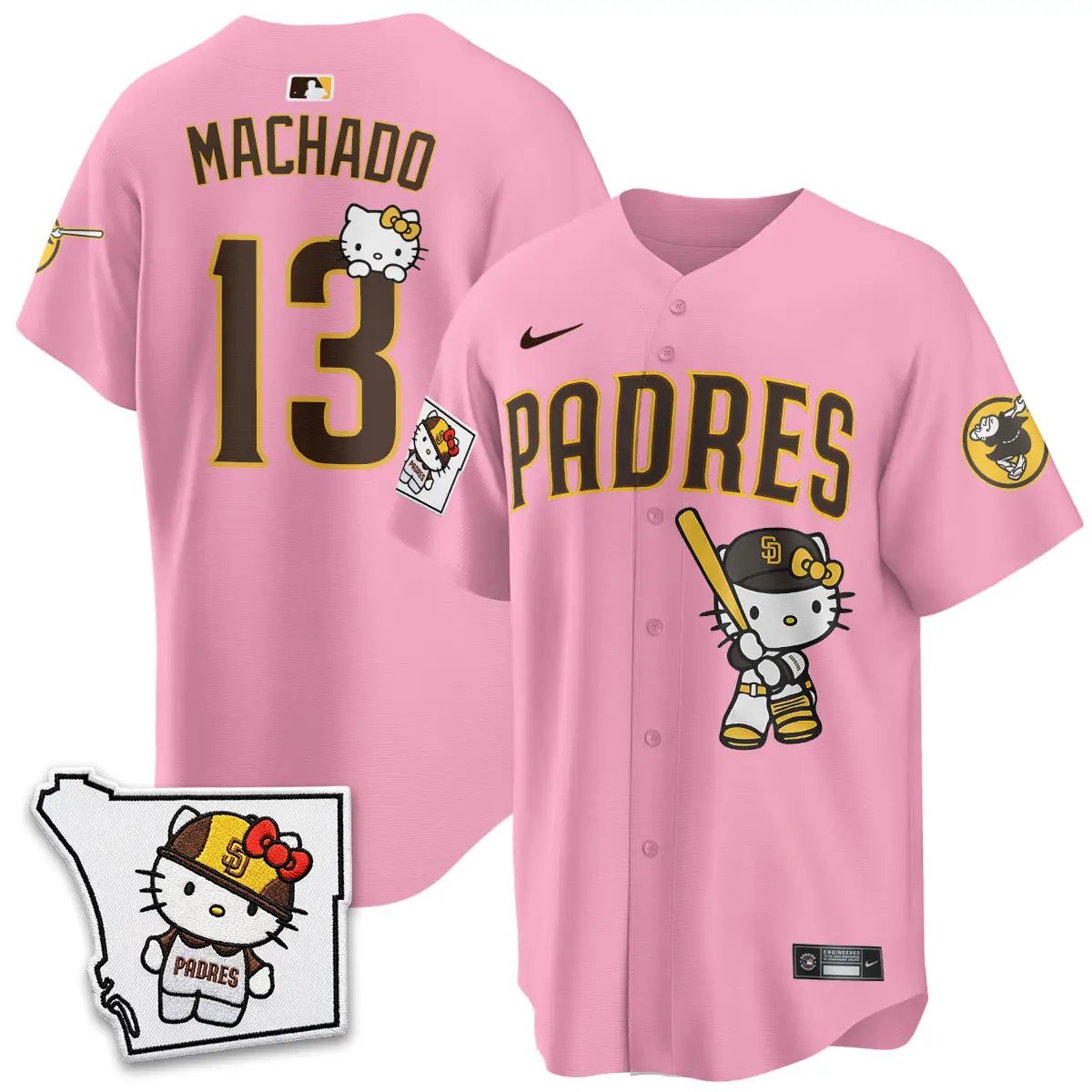 San Diego Padres x Meow KT Vapor Limited Jersey - All Stitched V2 by San Diego Padres