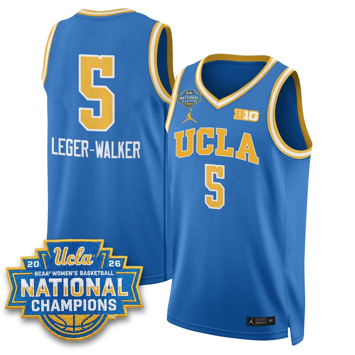 UCLA Women's Basketball National Champion 2026 Gear Limited Jersey - All Stitched by UCLA