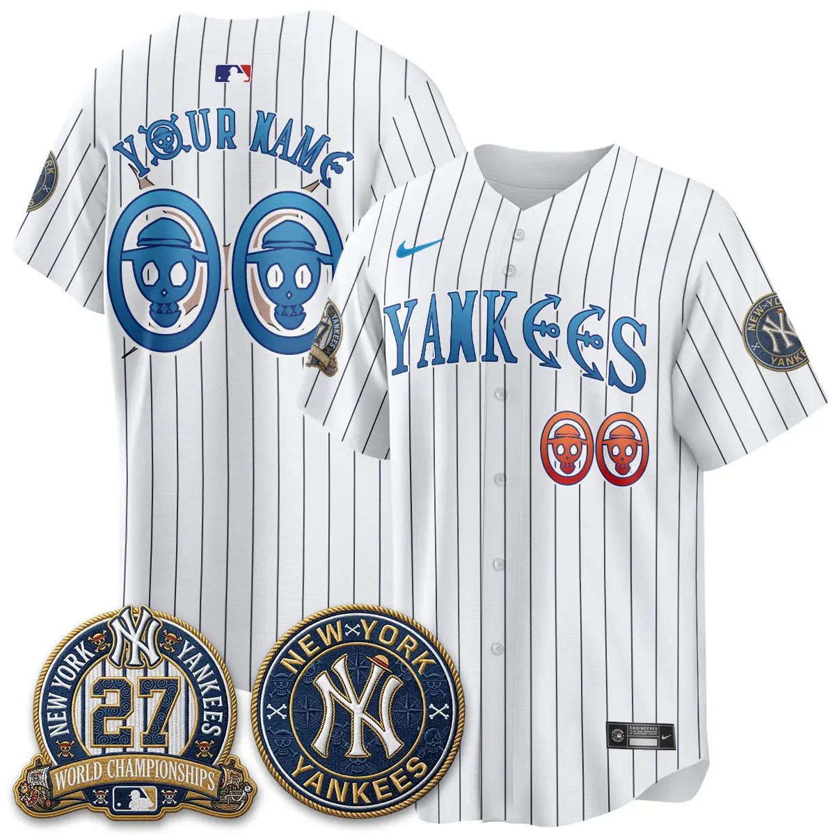 NYY x Japanese Cartoon Limited Custom Jersey - Stitched by New York Yankees