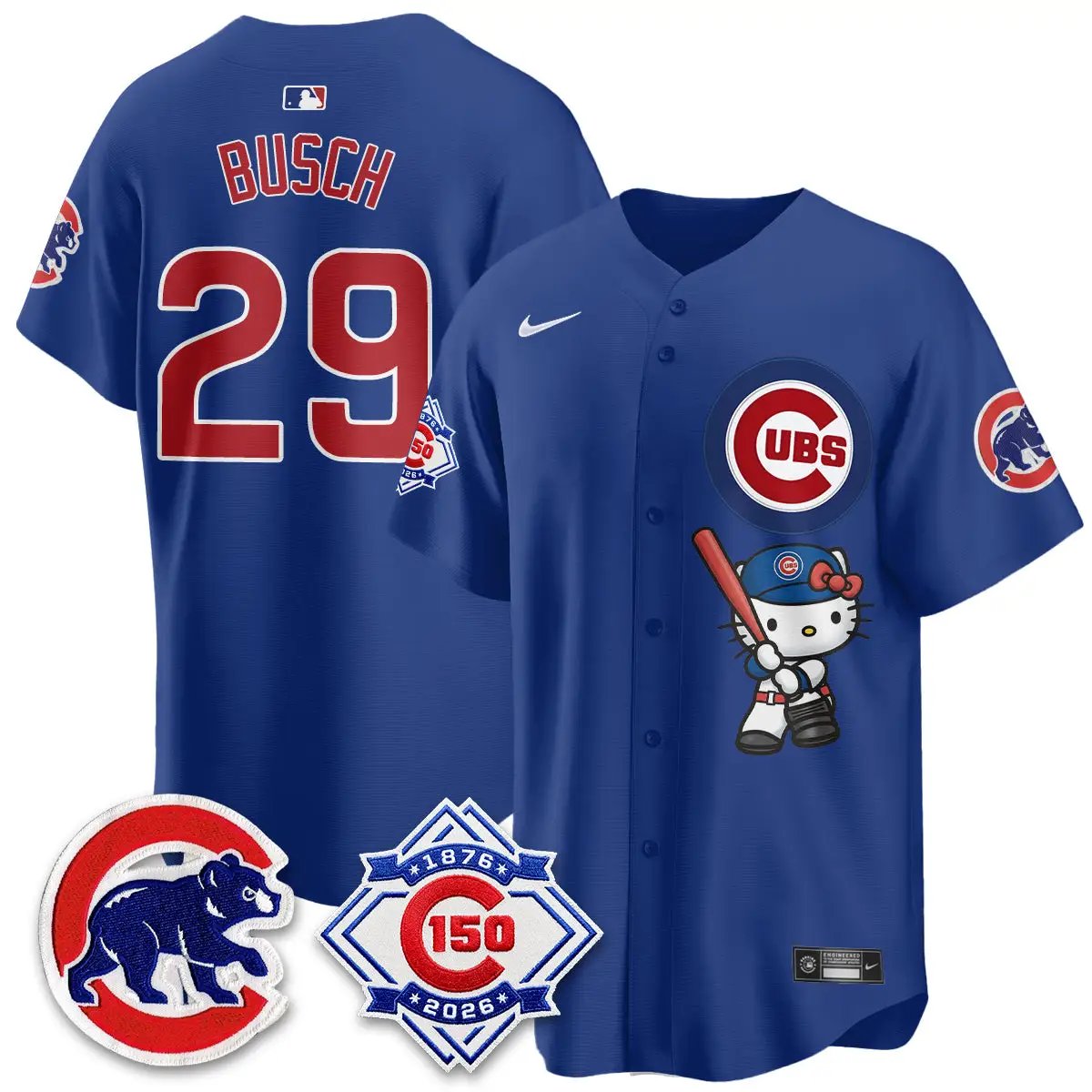 Chicago Cubs x Meow KT Vapor Premier Limited Jersey - All Stitched by Chicago Cubs