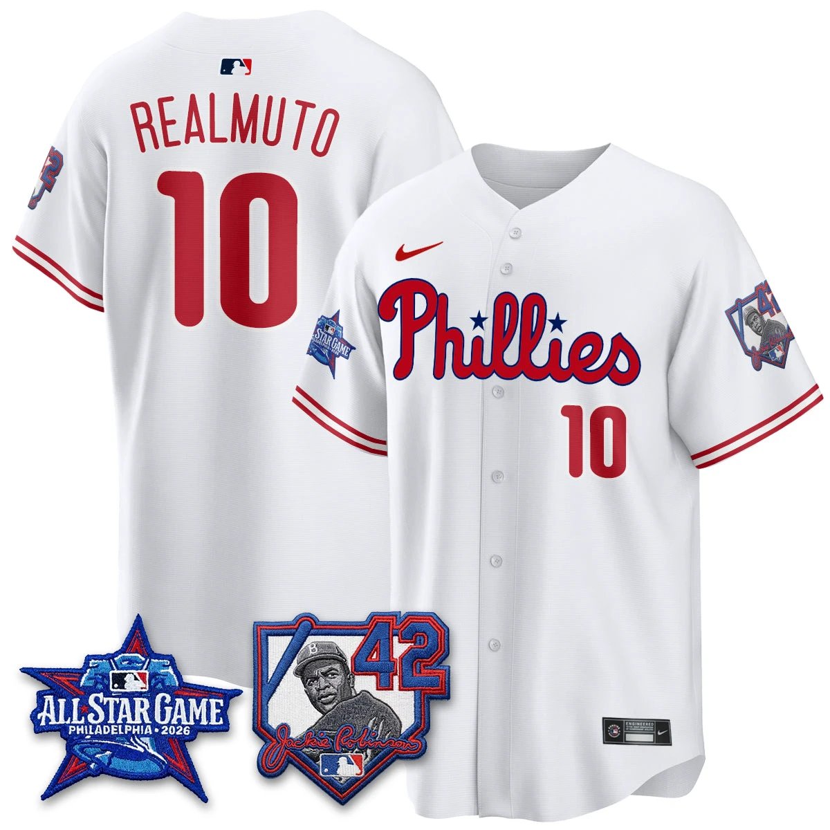 Philadelphia Phillies 2026 Jackie Robinson New Era - All Star Game Vapor Limited Jersey - All Stitched by Philadelphia Phillies