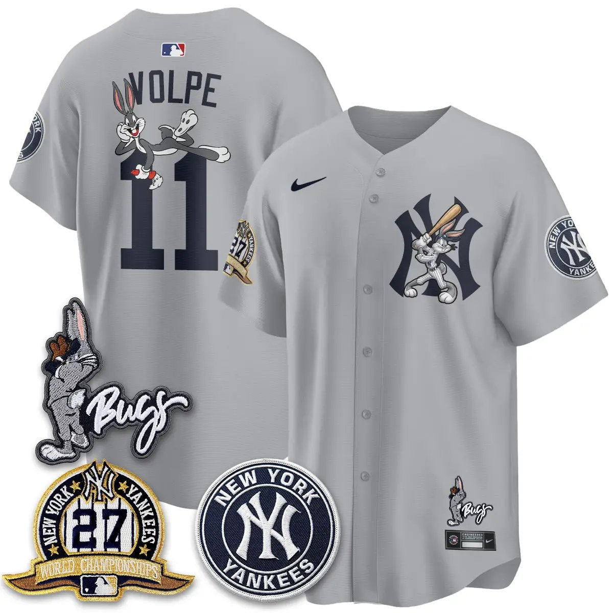 NYY Bunny Vapor Limited Jersey - All Stitched by New York Yankees
