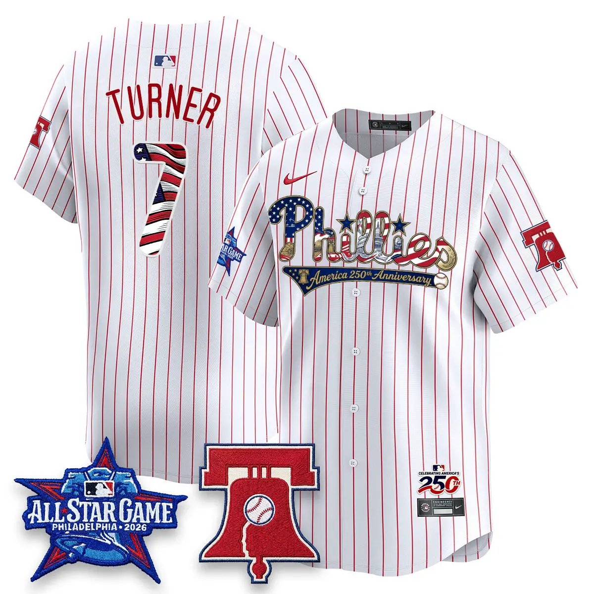 PHI 2026 USA 250 All Star Game Blue Edition - Stitched by Philadelphia Phillies