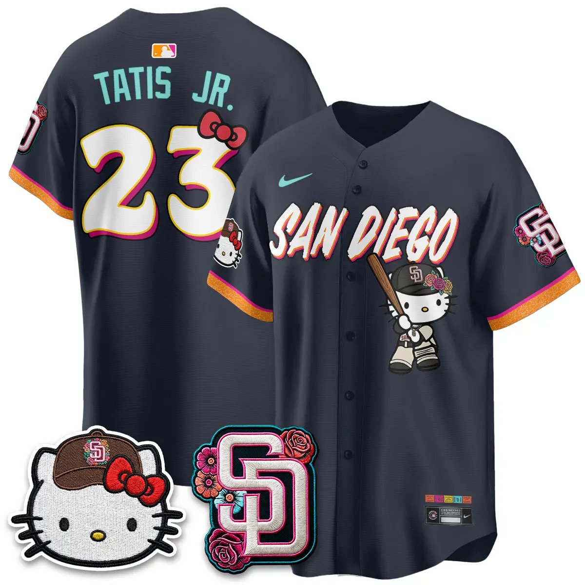 SD 2026 City Connect x Meow KT Vapor Limited Jersey - All Stitched by San Diego Padres